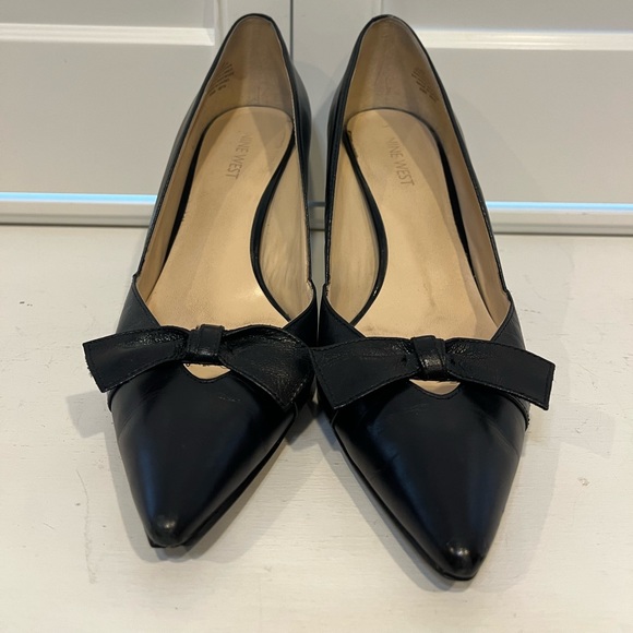 Nine West Black Heels size 8 - Picture 3 of 6